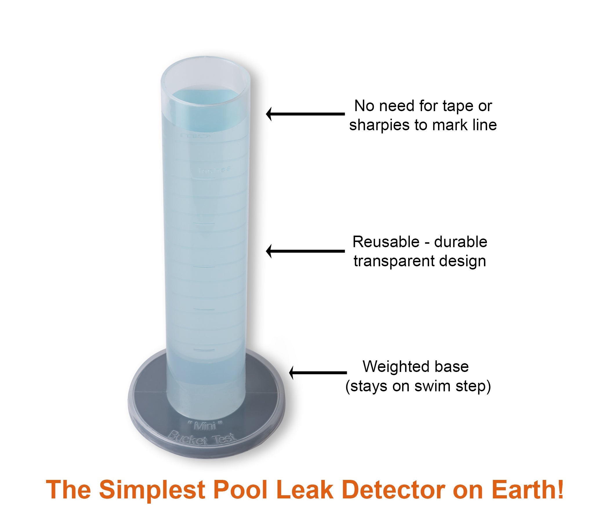 Mini Bucket Test - Pool Leak Detector / Evaporation Tester
