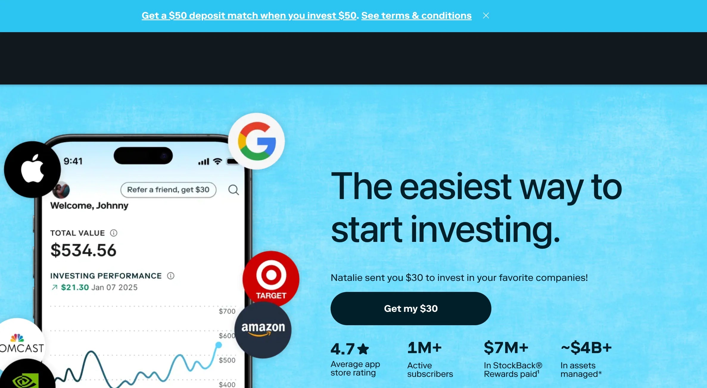 Make it easy to start your investing journey