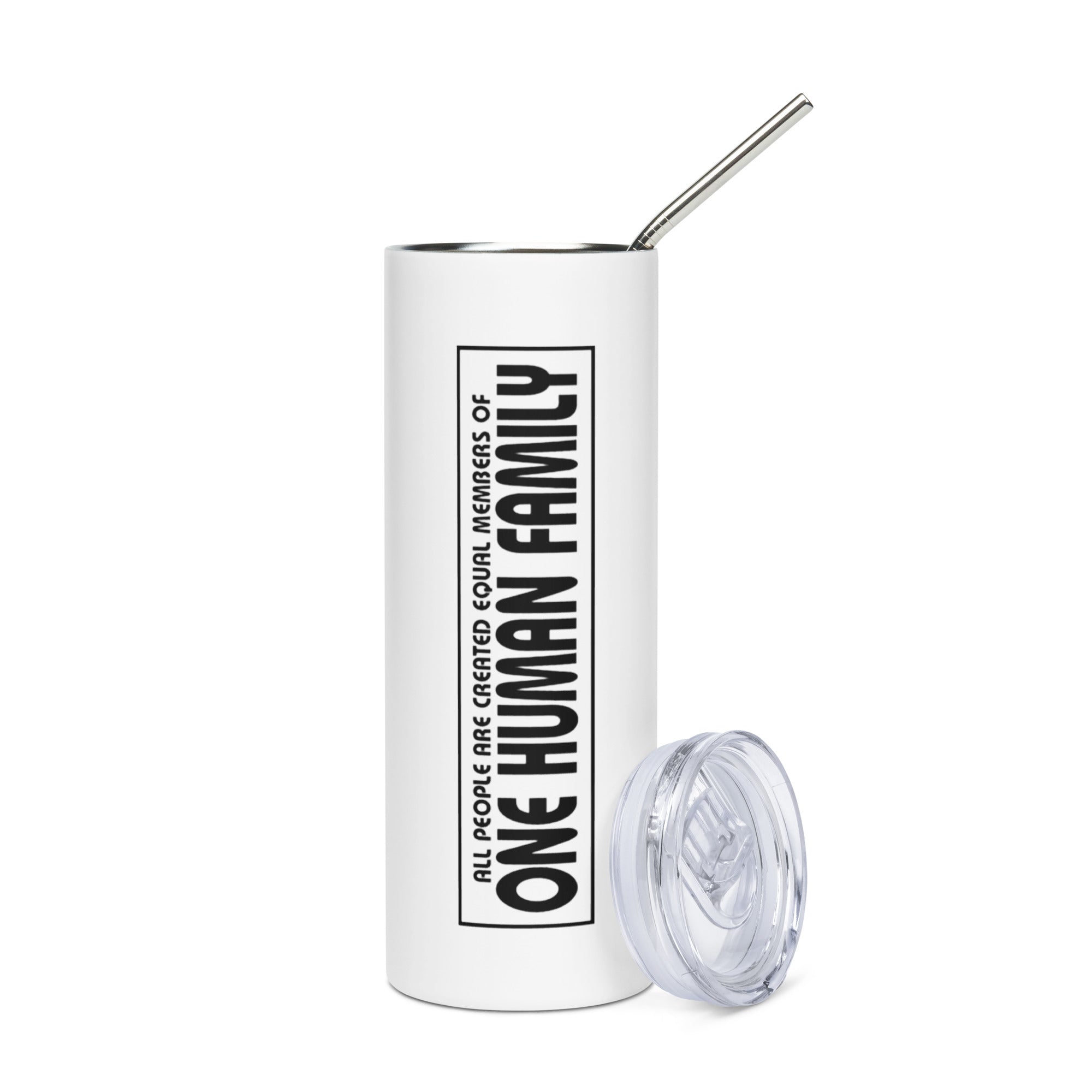 One Human Family Stainless Steel Tumbler
